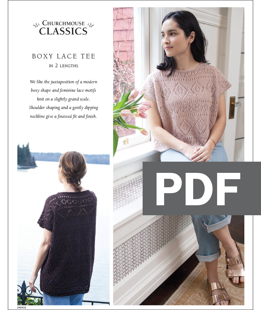 Boxy Lace Tee: Short Version Using Woolfolk Stra