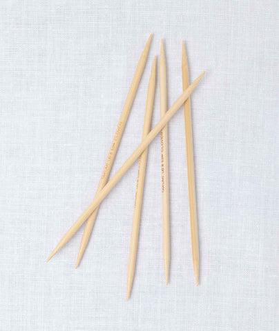Clover Bamboo Double Point Needles - 7"