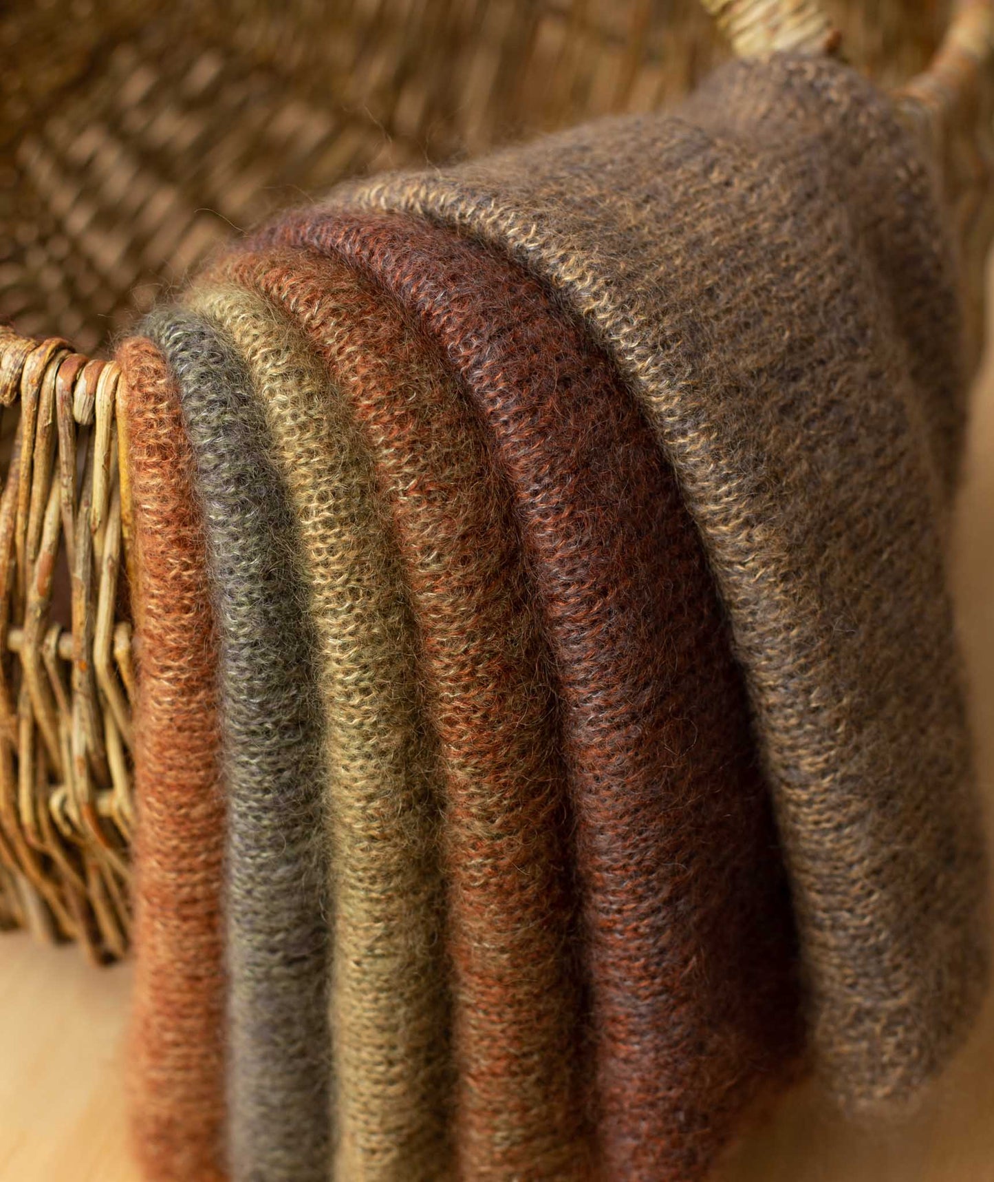Color Play Mohair Wrap Using Isager Silk Mohair