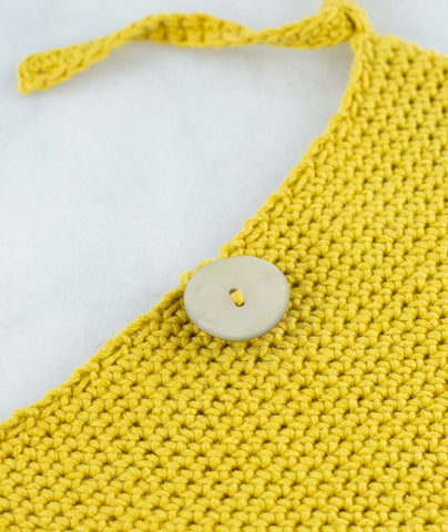 Crocheted Crossbody Bags & Clutch Button