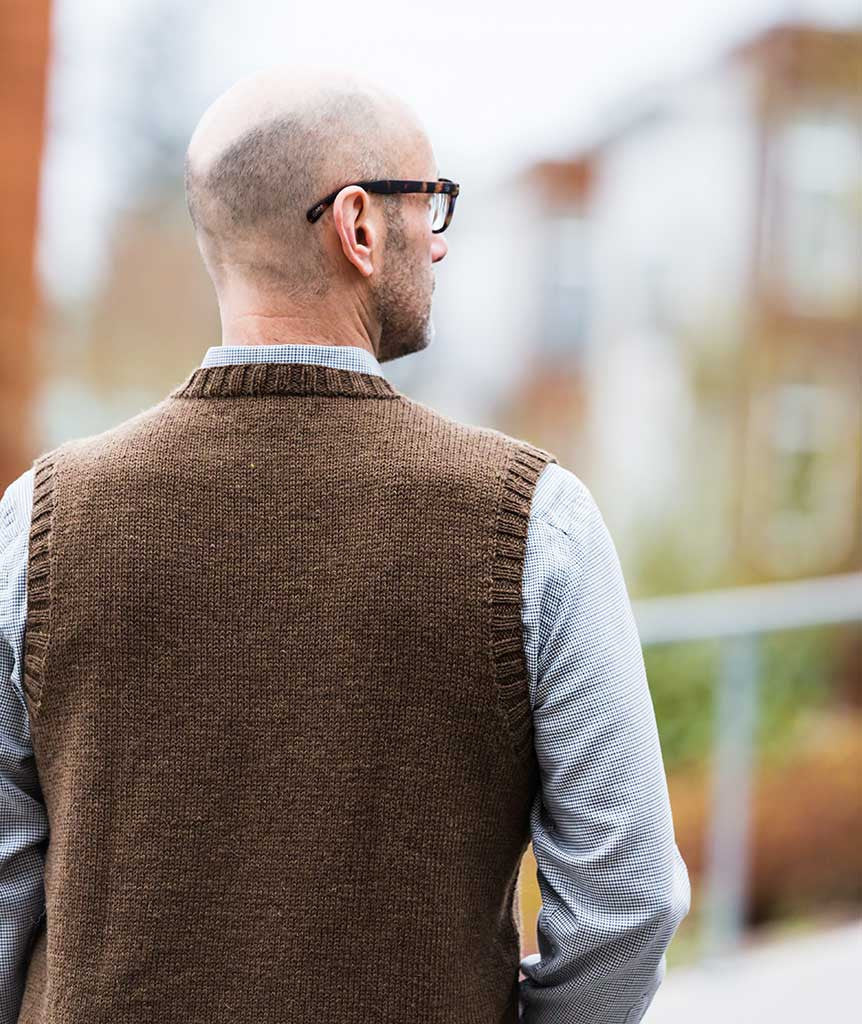 His Vest - Rowan Pure Wool Superwash DK Version