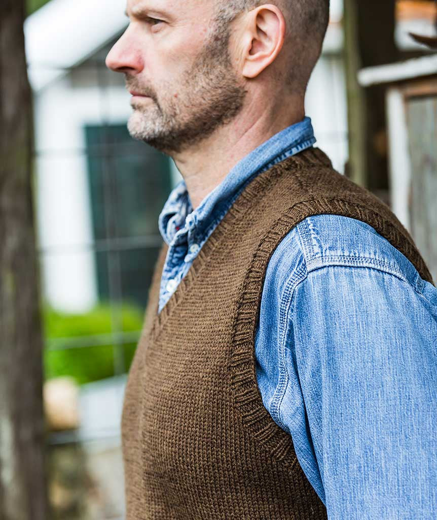 His Vest - Rowan Pure Wool Superwash DK Version