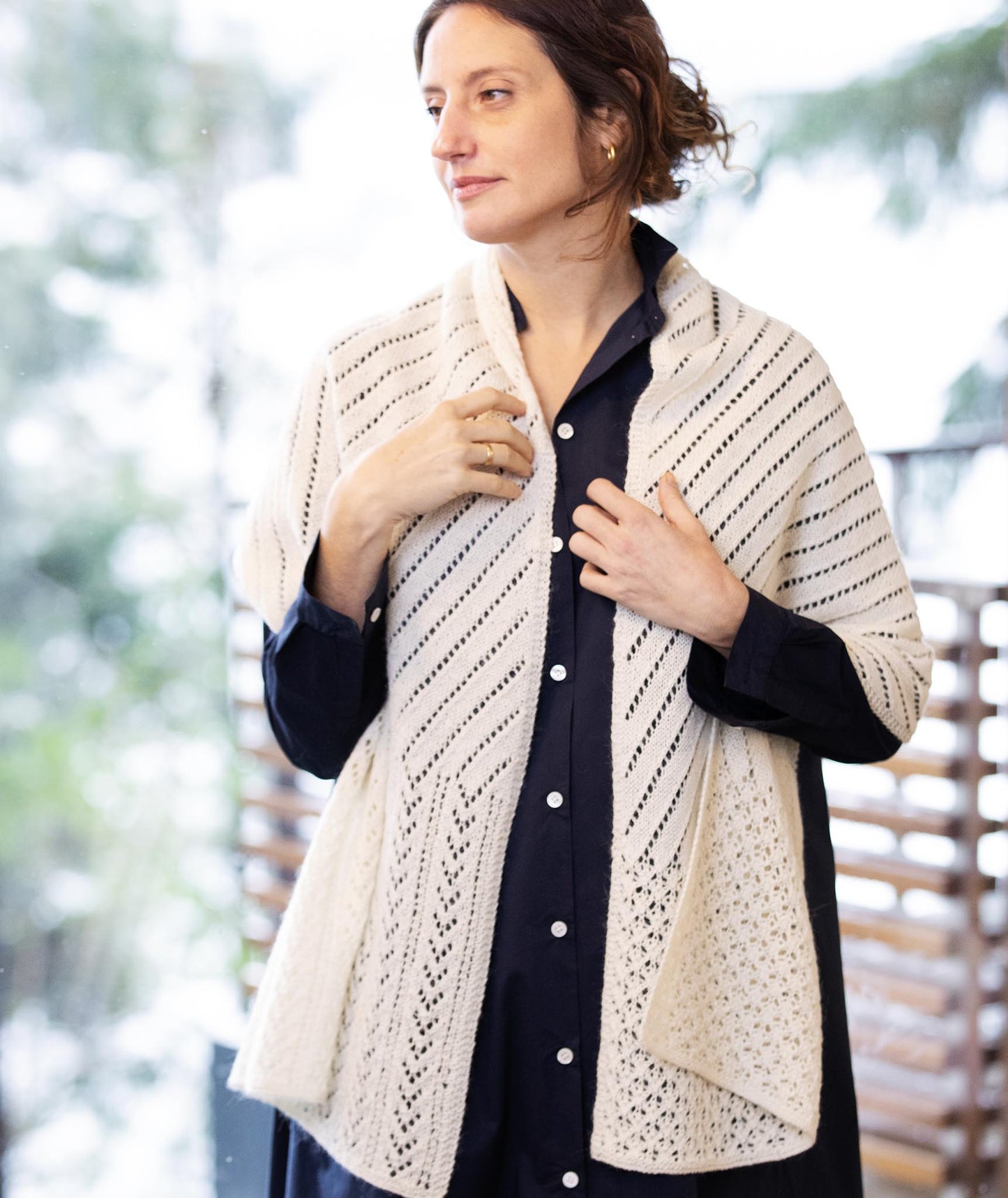 Lace Sampler Scarf Using Isager Alpaca 2