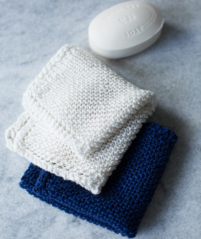 Picot-Edge Washcloth Using Hemp for Knitting allhemp6