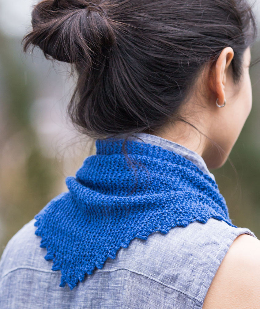 Pinking Shears Scarf Using Shibui Reed
