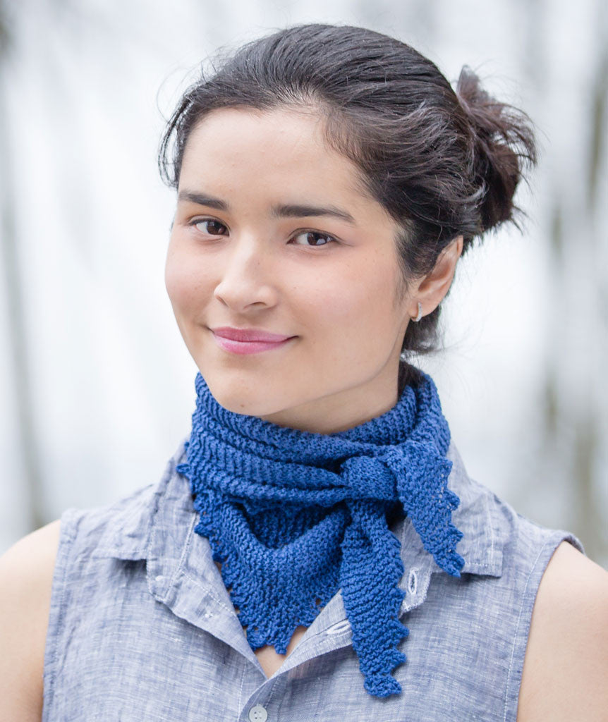 Pinking Shears Scarf Using Shibui Reed