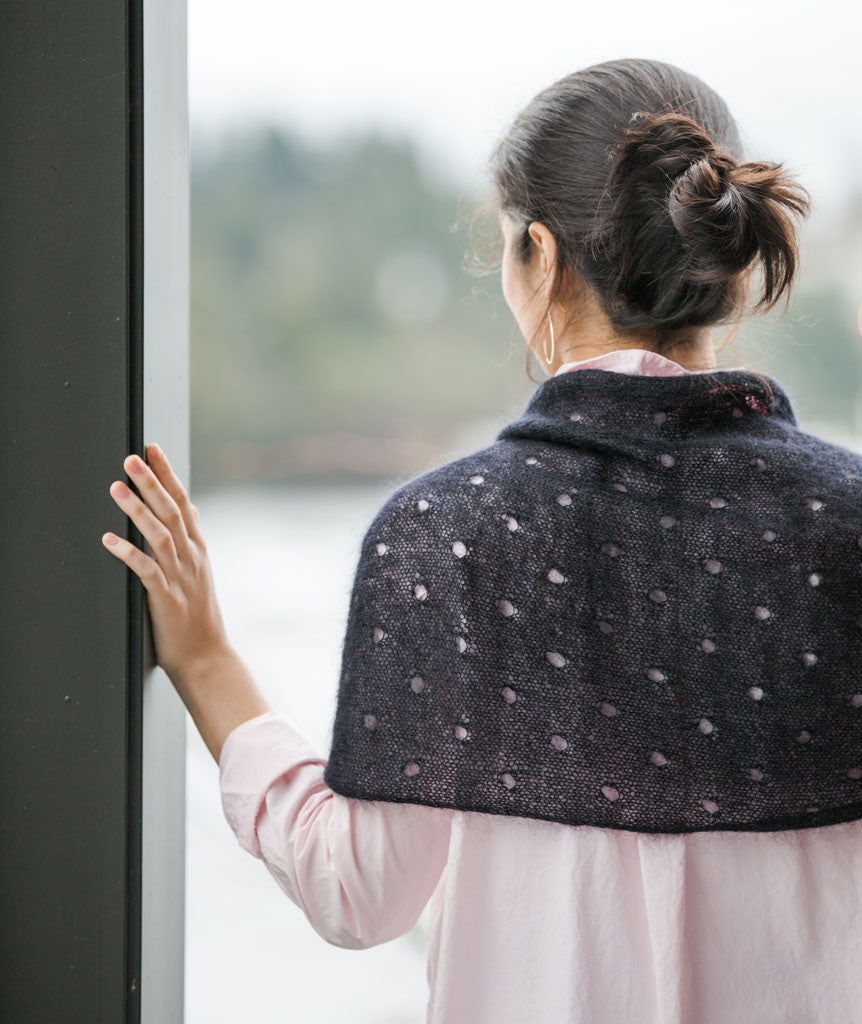 Polka Dot Scarf Using Rowan Kidsilk Haze – Churchmouse Yarns & Teas