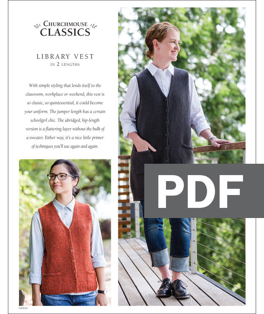 Library Vest: Cropped Version Using Rowan Felted Tweed