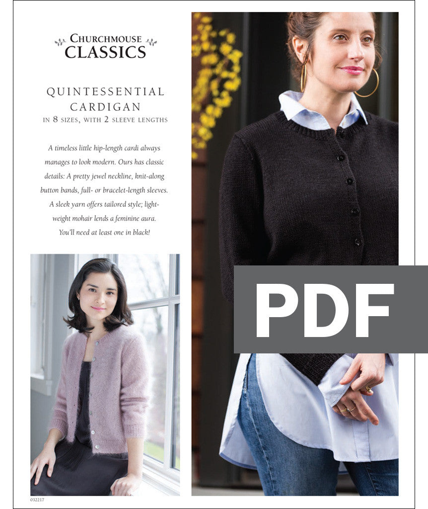Quintessential Cardigan Using Rowan Felted Tweed – Churchmouse