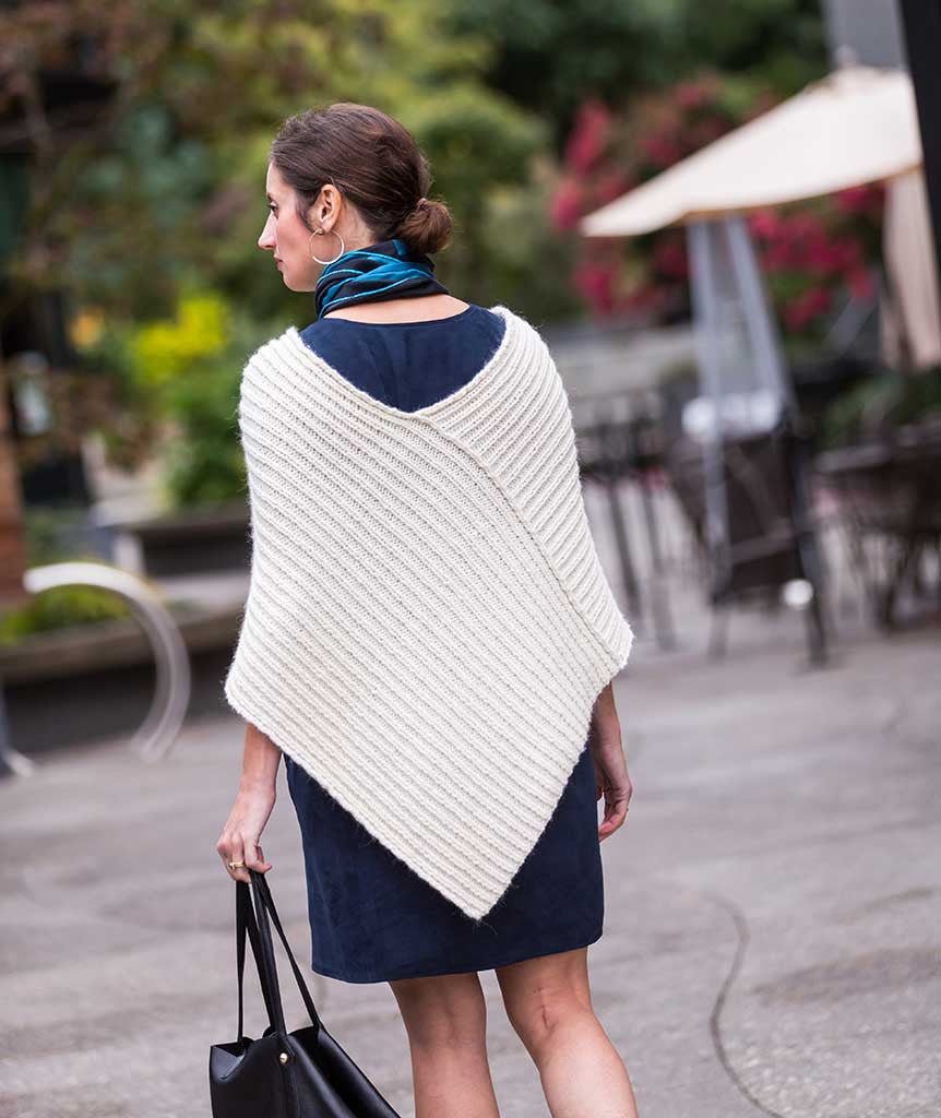 ※本日削除※メゾンドルチェ teddy poncho Twice Reversible Poncho Using Berroco Ultra Alpaca Chunky