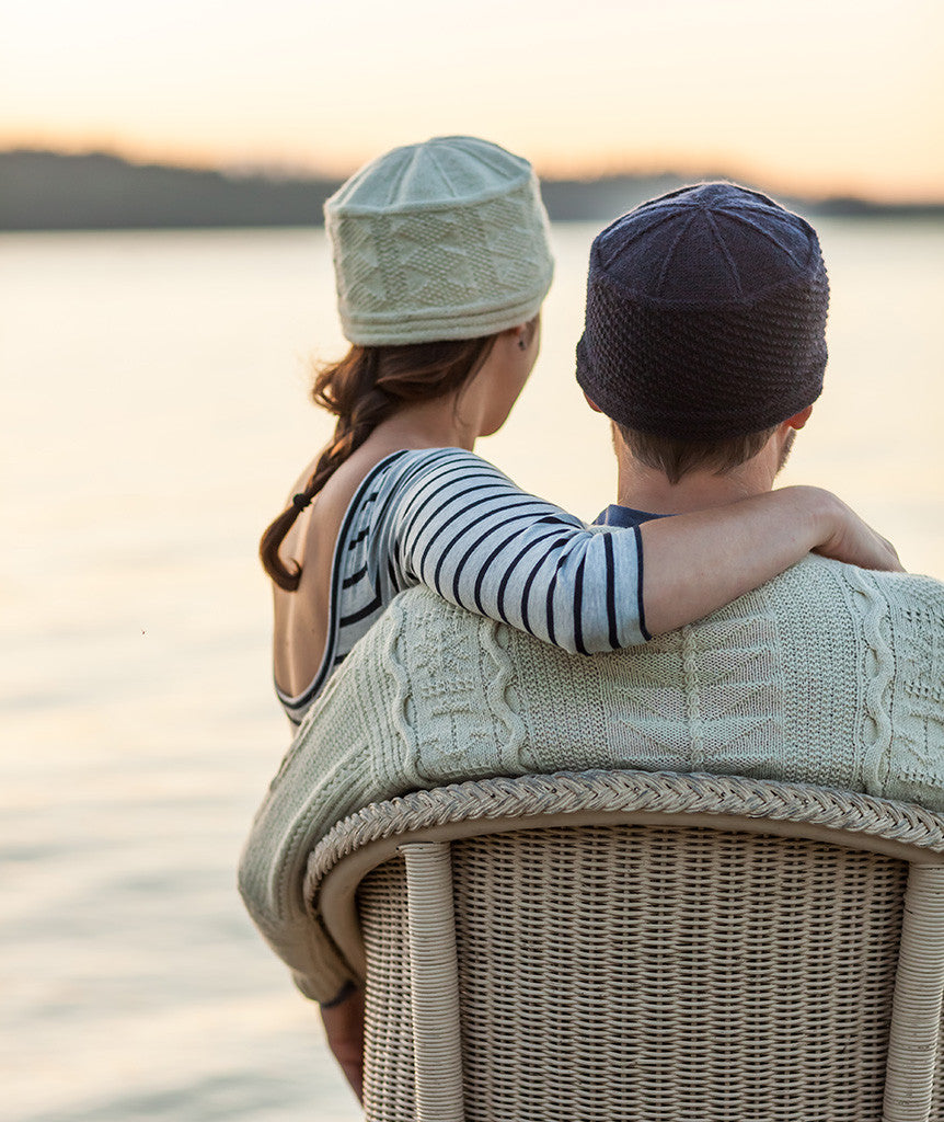 Seaworthy Gansey Cap Using Frangipani 5-Ply Guernsey