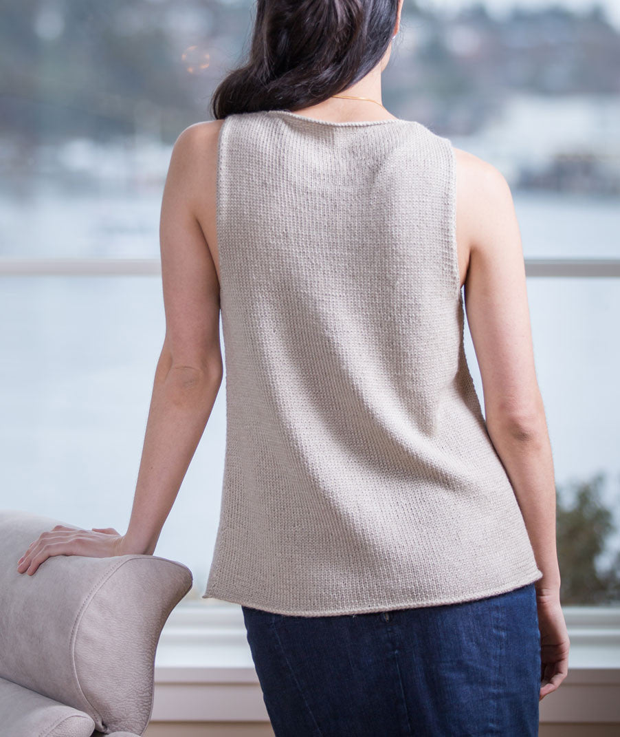 Sleeveless Slipover Using Blue Sky Fibers Alpaca Silk