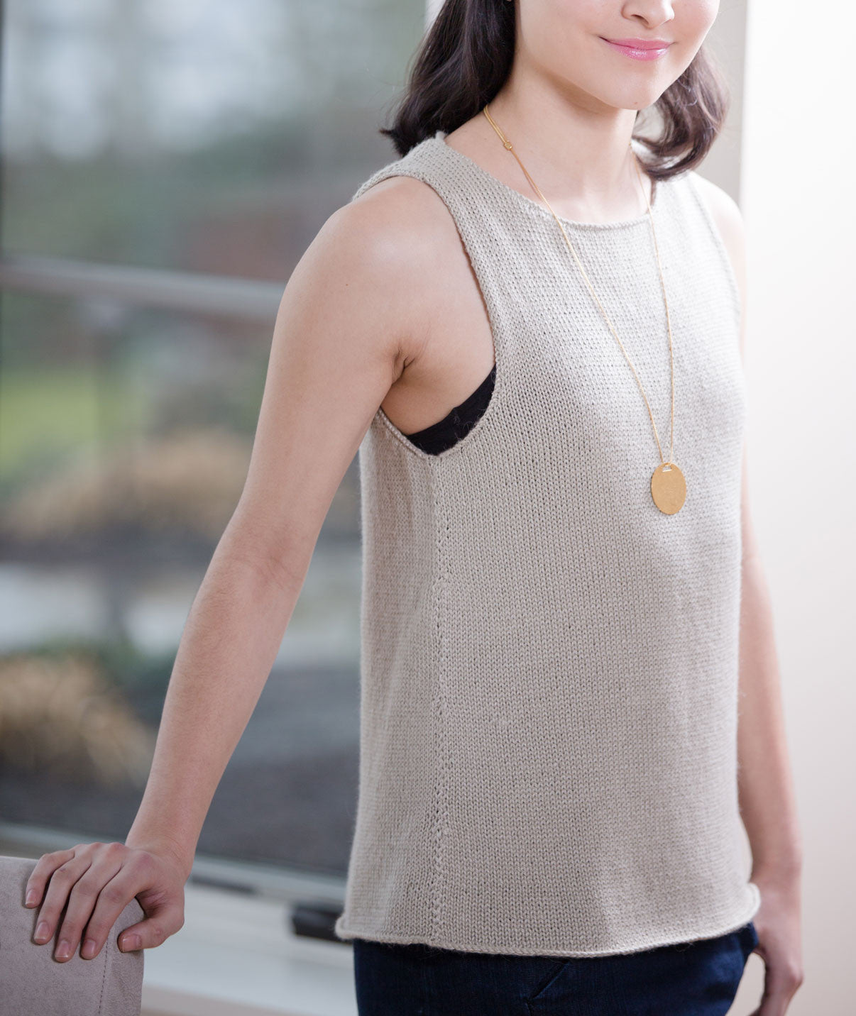 Sleeveless Slipover Using Blue Sky Fibers Alpaca Silk