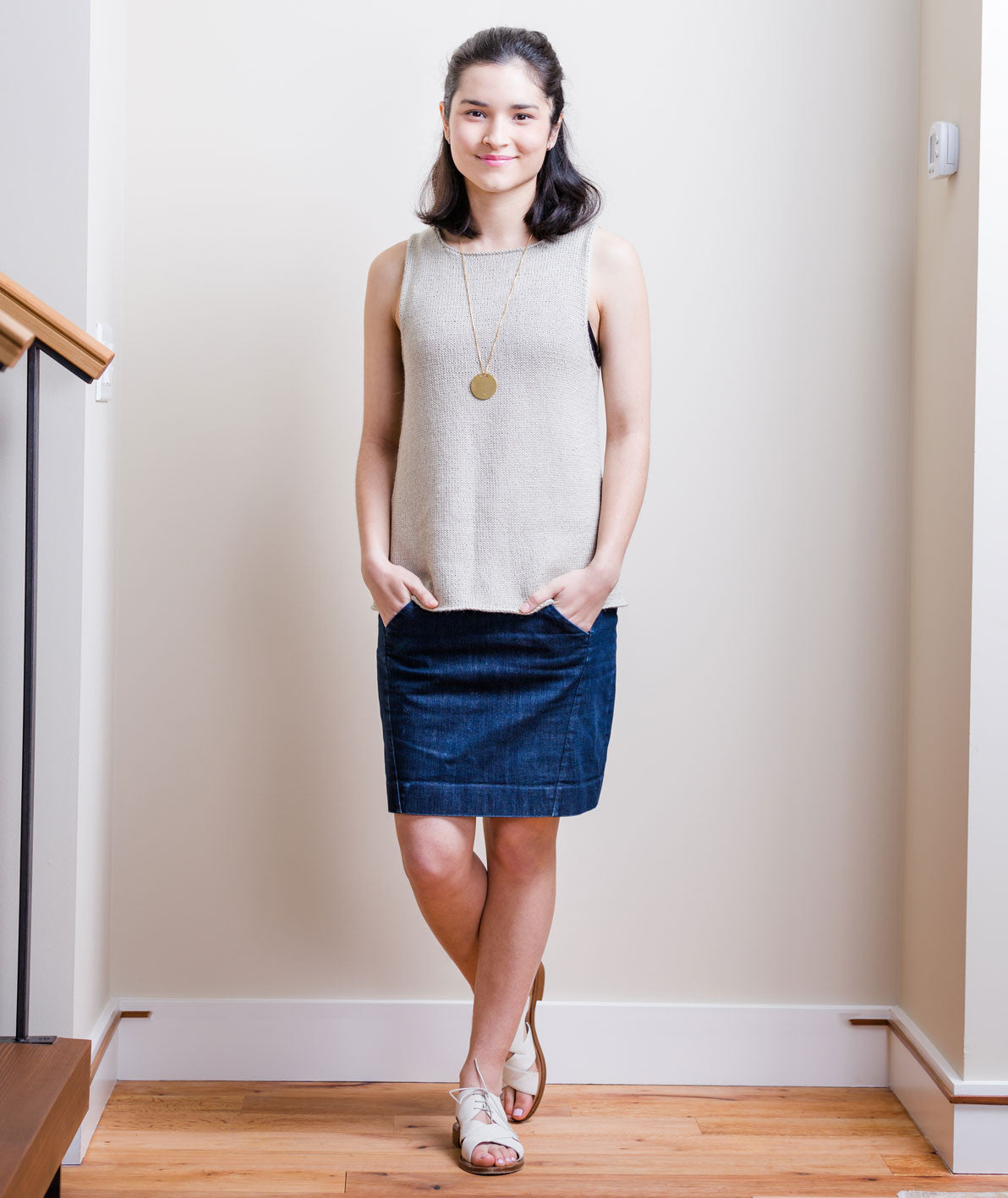 Sleeveless Slipover Using Blue Sky Fibers Alpaca Silk