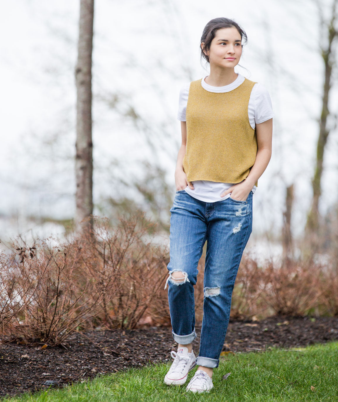 Sleeveless Slipover Using Shibui Twig