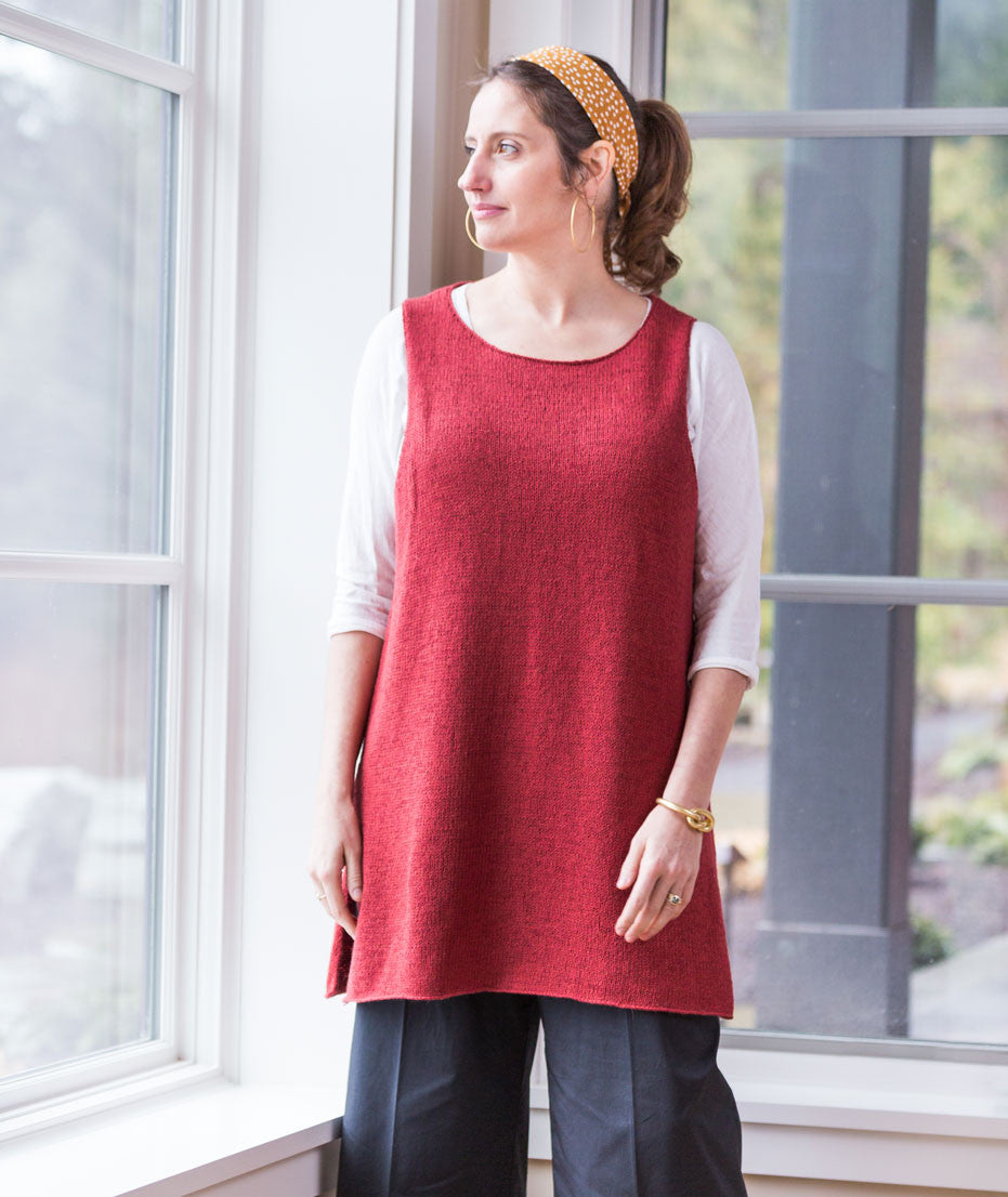 Sleeveless Slipover Using Shibui Cima and Reed
