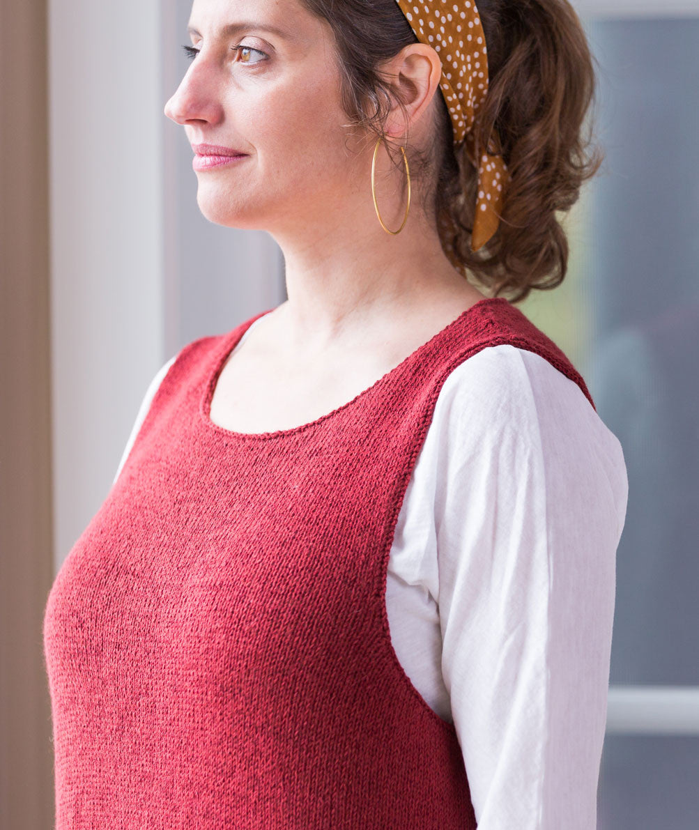 Sleeveless Slipover Using Shibui Cima and Reed