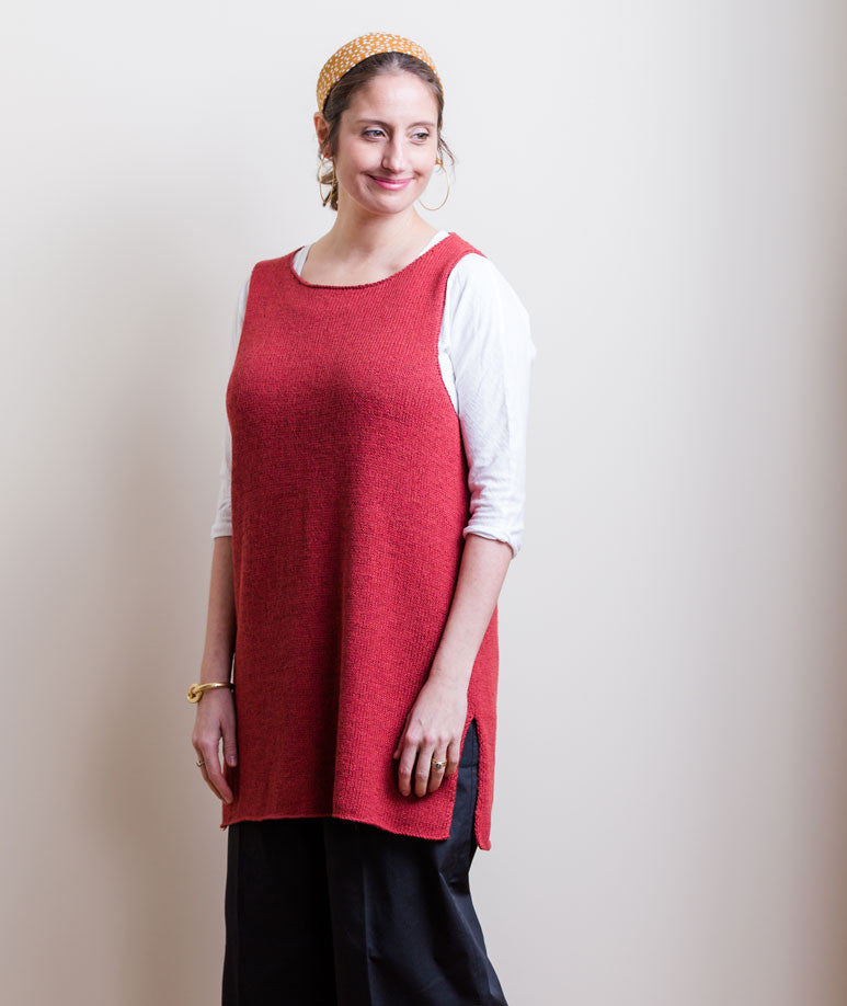 Sleeveless Slipover Using Shibui Cima and Reed