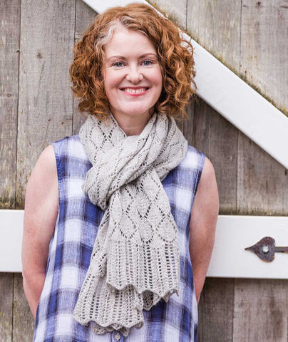 leaf pattern scarf