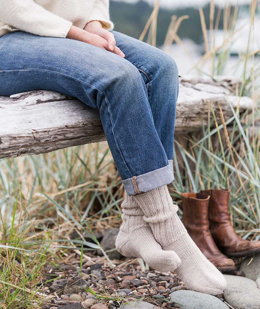 Simple Toe-Up Socks Using Regia 6-Ply