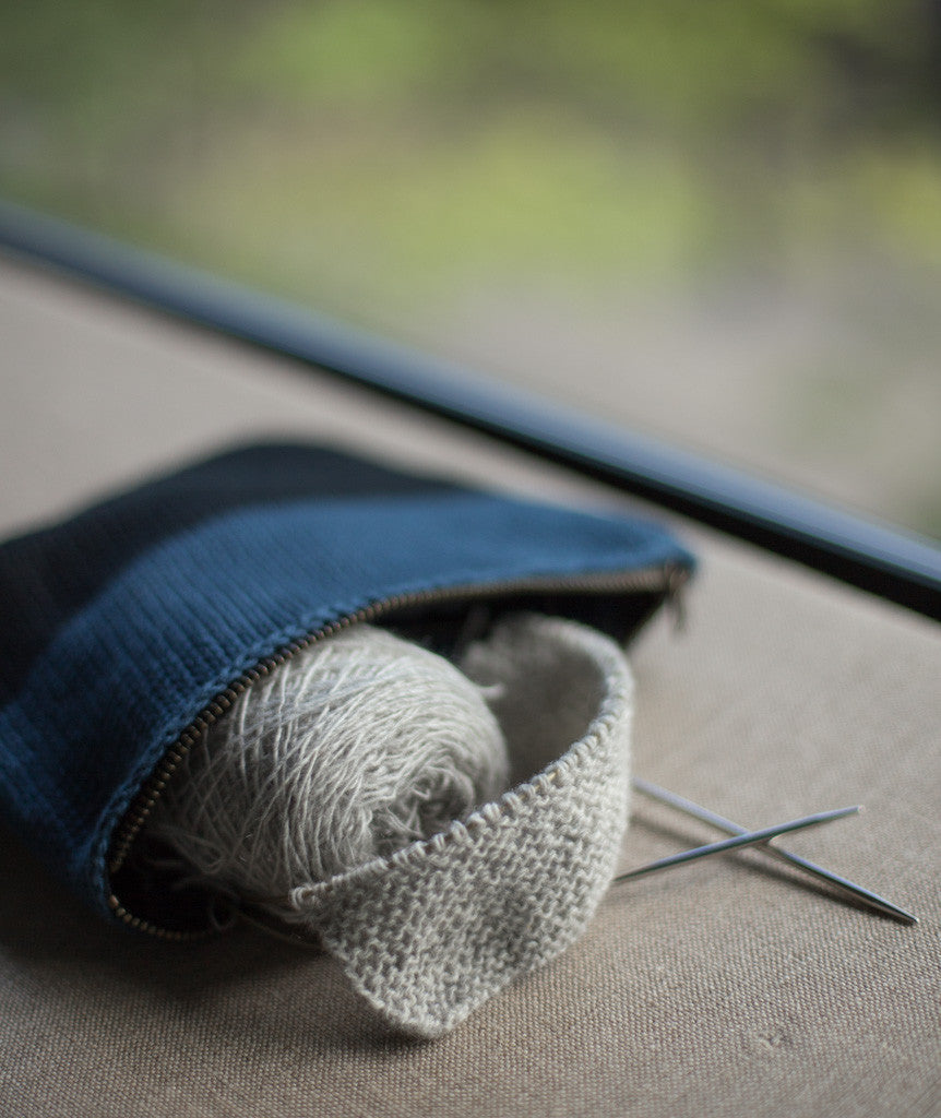 Oval Crocheted Pouches Using Rowan Handknit Cotton